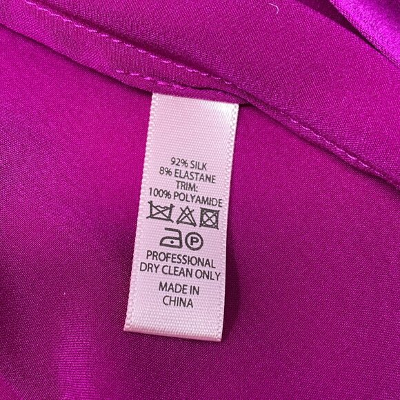 Agent Provocateur Molly Pink Purple Silk Kimono M/L NWT $1,290 - Picture 7 of 7